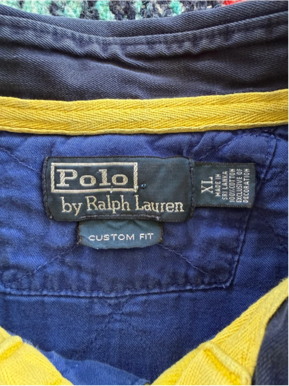 Vintage Polo Ralph Lauren Blue Rugby Polo Shirt XL